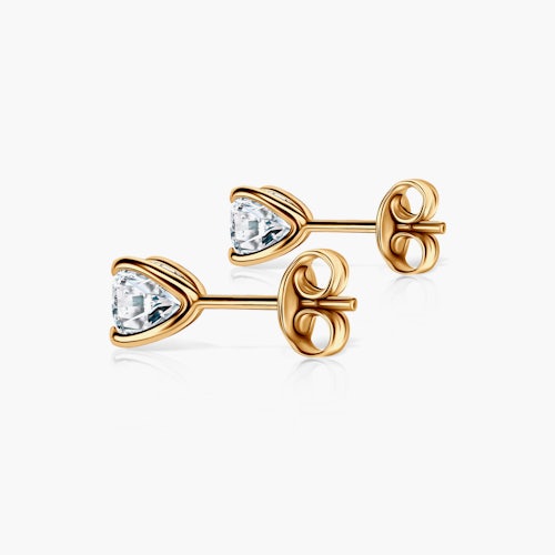 Kolczyki The Light: złote, diamenty